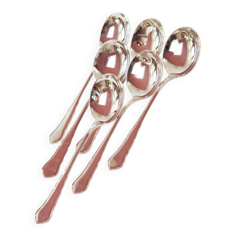 Set of 6 WMF silver-plated ice cream spoons "90"