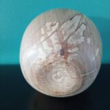 Turned wooden apple