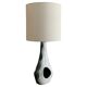Asymmetrical ceramic lamp Vallauris France 1950, signed, unique