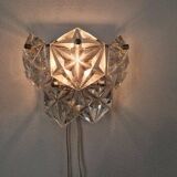 Rare Midcentury Glass Wall Lamp in Style of Kinkeldey, 1960s.