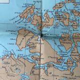 Taride vintage world map planisphere 1976