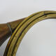 Old brass hunting horn
