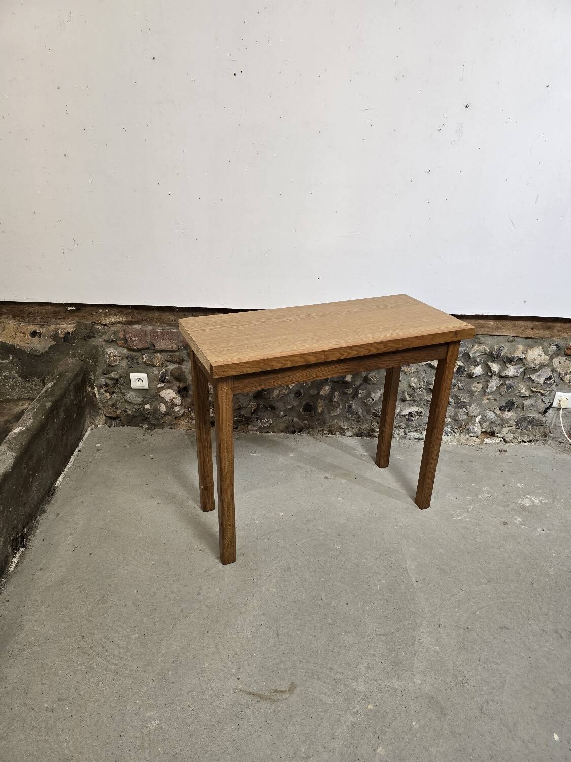 Wooden console, 1970s-1980s