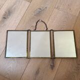 Triptych barber mirror