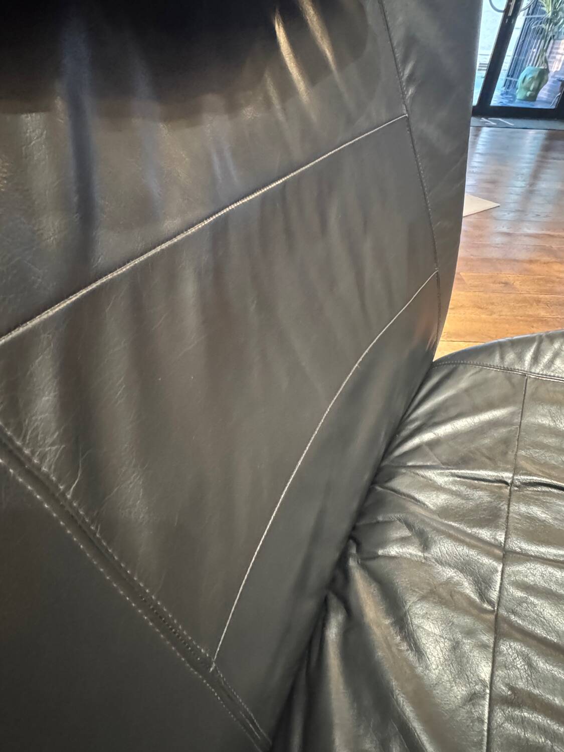 Fauteuil Italienne en cuir 1970