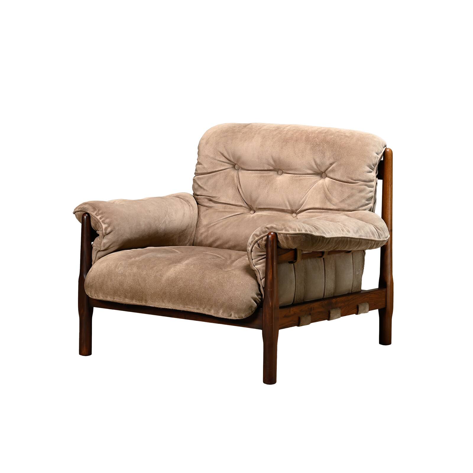 Lounge Chair Suede Leather