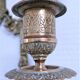 Patinated bronze chandelier mirror early twentieth century
