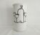 Vase with a relief design of bottles and glasses