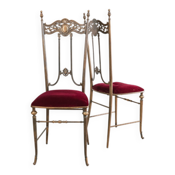 Coppia de chaises style Pier Luigi Colli design mid-century années 50
