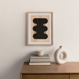 Original abstract collage dated and signed without frame