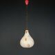 Murano opaline glass pendant lamp from the mid-century by Stilnovo, 1950s.