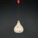 Murano opaline glass pendant lamp from the mid-century by Stilnovo, 1950s.