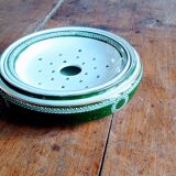 Dish for draining period strawberries Empire model Josephine manufacture Lunéville