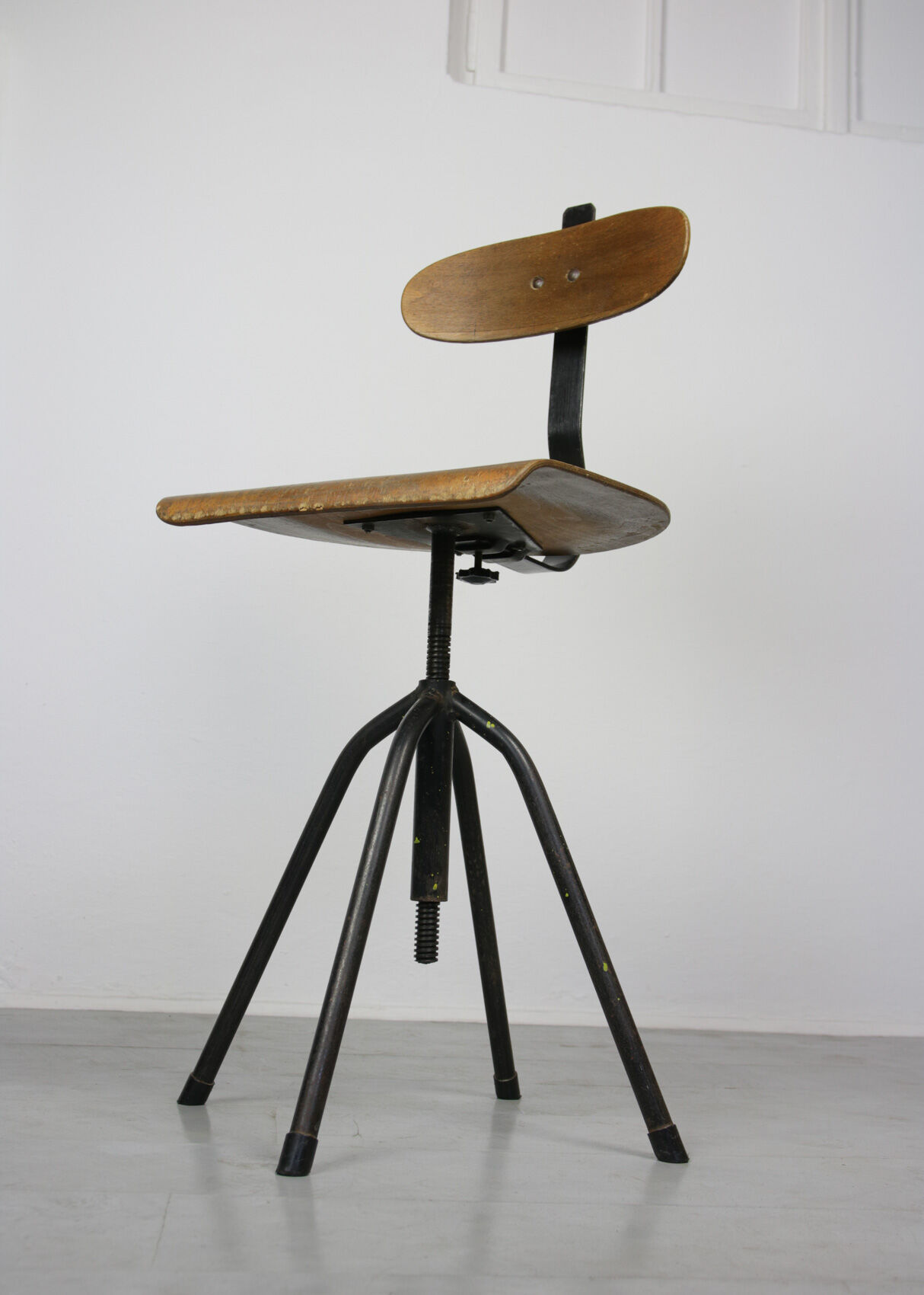 Pair of  swivel chairs industrial black, 1960s