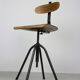 Pair of  swivel chairs industrial black, 1960s