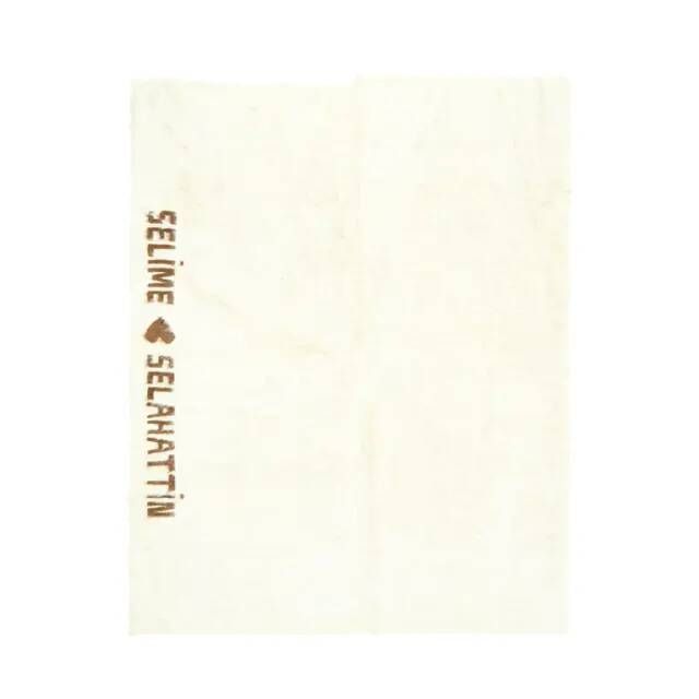 Vintage Turkish Hand-Knotted Wool Cotton Beige Kilim Area Rug 157x203