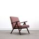 Mid Century Easy Chair Model B - 310 Var in Pink Boucle