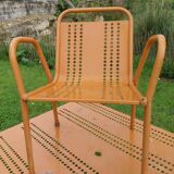 Openwork metal garden furniture