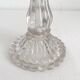 Antique baluster-shaped molded glass candlestick holder