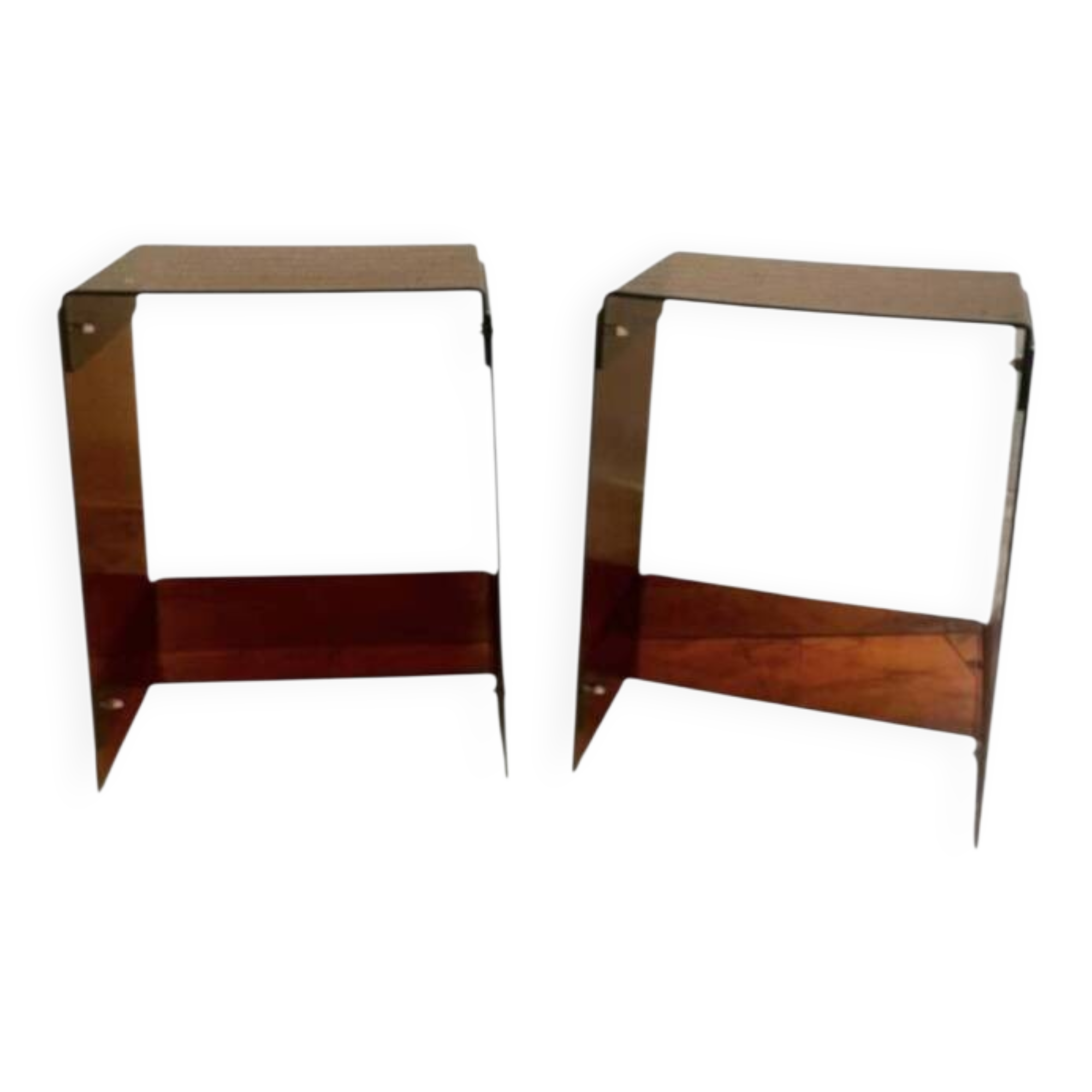 Pair of bedside tables or side tables by Michel Dumas for Roche Bobois.