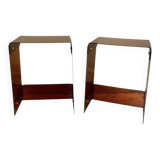 Pair of bedside tables or side tables by Michel Dumas for Roche Bobois.