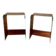 Pair of bedside tables or side tables by Michel Dumas for Roche Bobois.