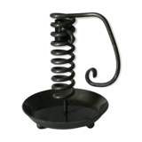 Vintage metal spring candle holder