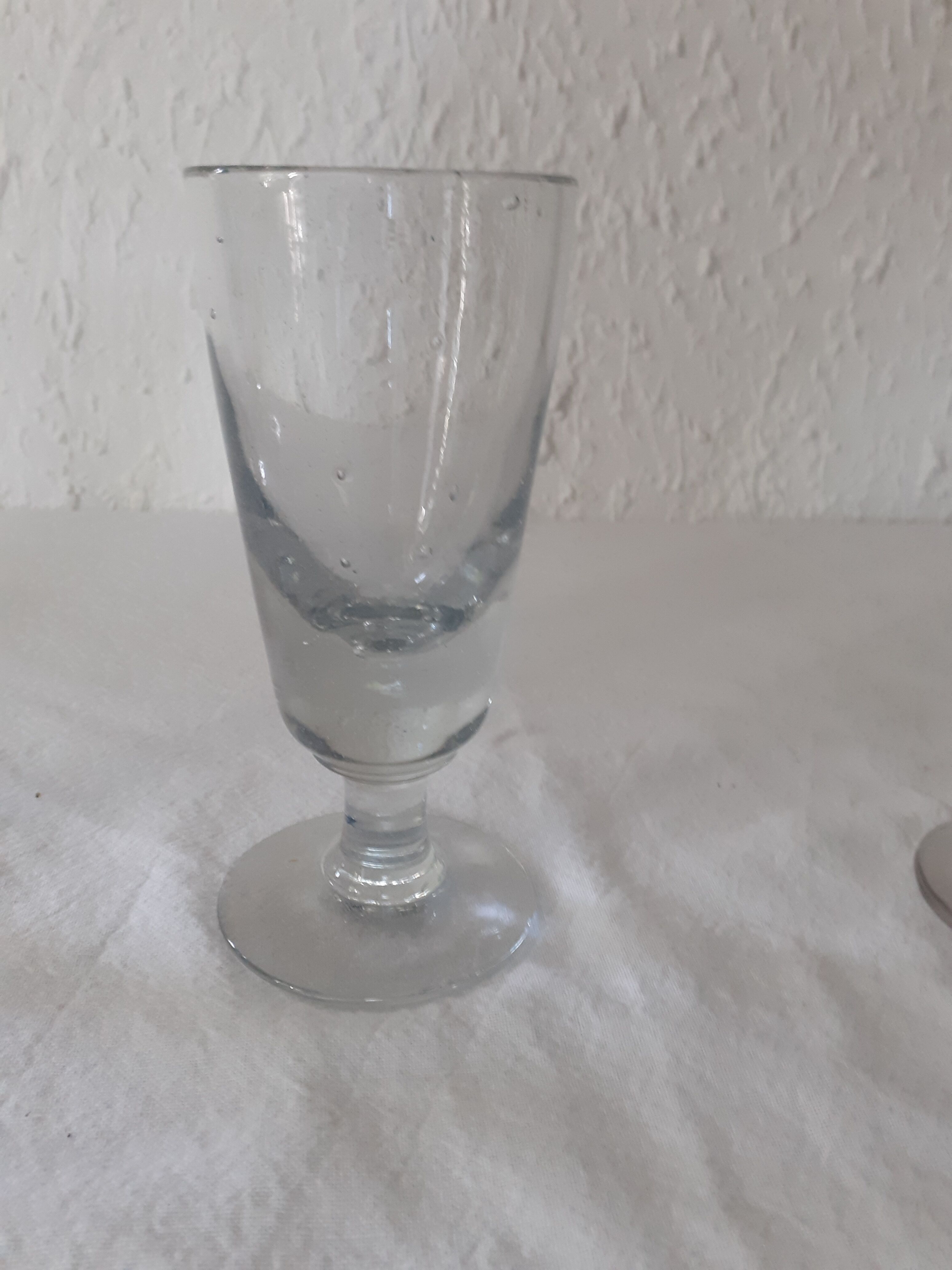 3 antique bubble glasses absinthe bistro