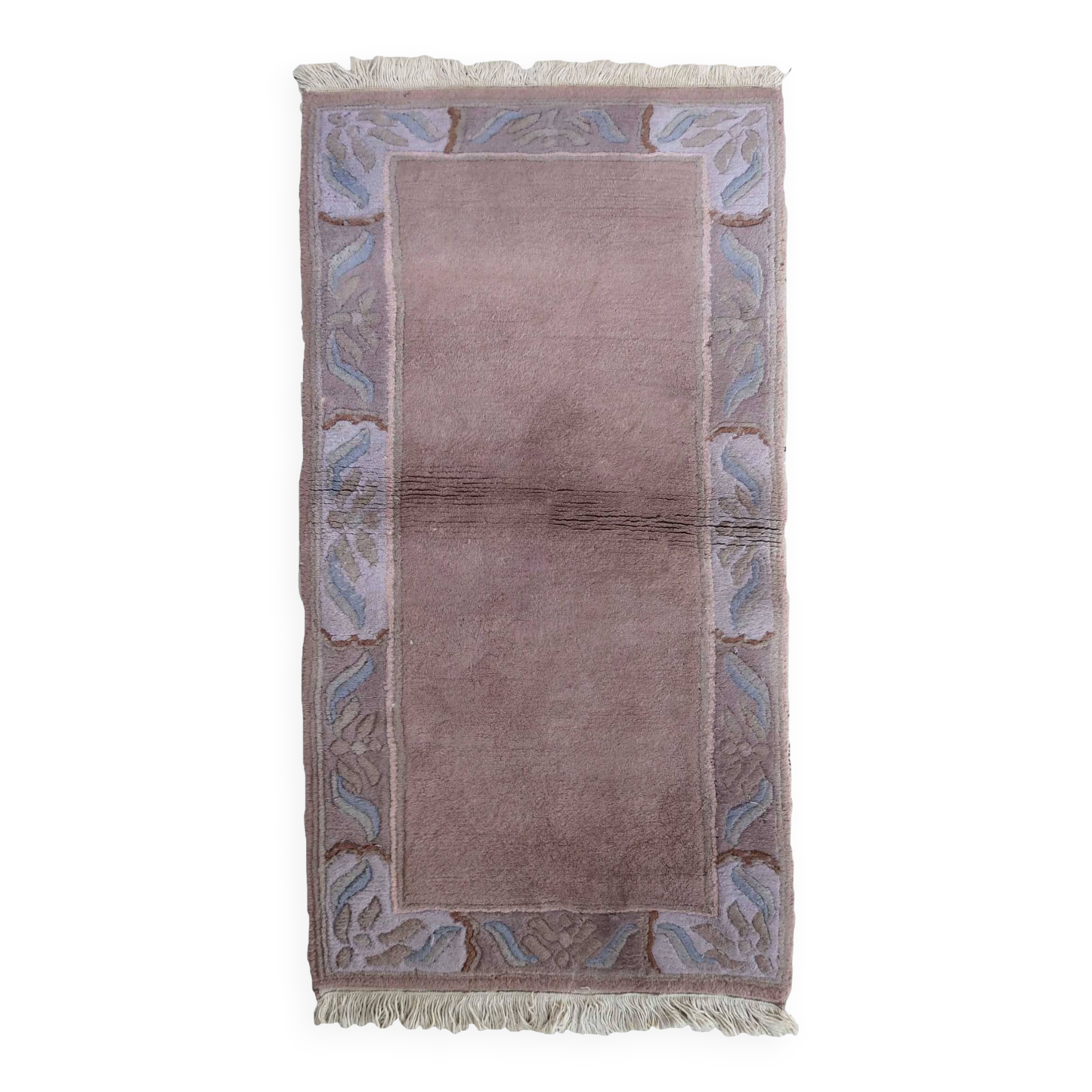 Tapis Vintage Khaden Tibétain en Laine (71cm x 141cm), Années 1970