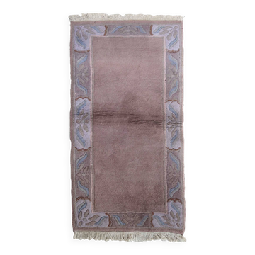 Tapis Vintage Khaden Tibétain en Laine (71cm x 141cm), Années 1970