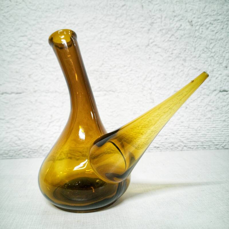 Porró Catalan in amber glass