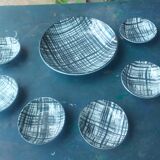 vintage ceramic couppelles and dish , Pornic