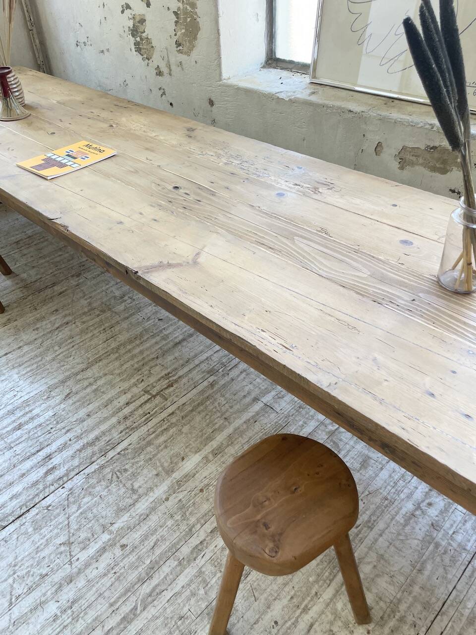 4m XXL pine and oak farmhouse table
