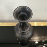 Vase en terre cuite émaillée noire, signé Jean Marais
