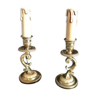 Pair of table lamps Louis XVl style