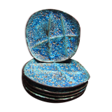 Plates with compartments Emaux de Glaciers