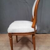 Series of 6 Louis XVI style medallion chairs