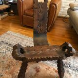 Old tripod milking chair