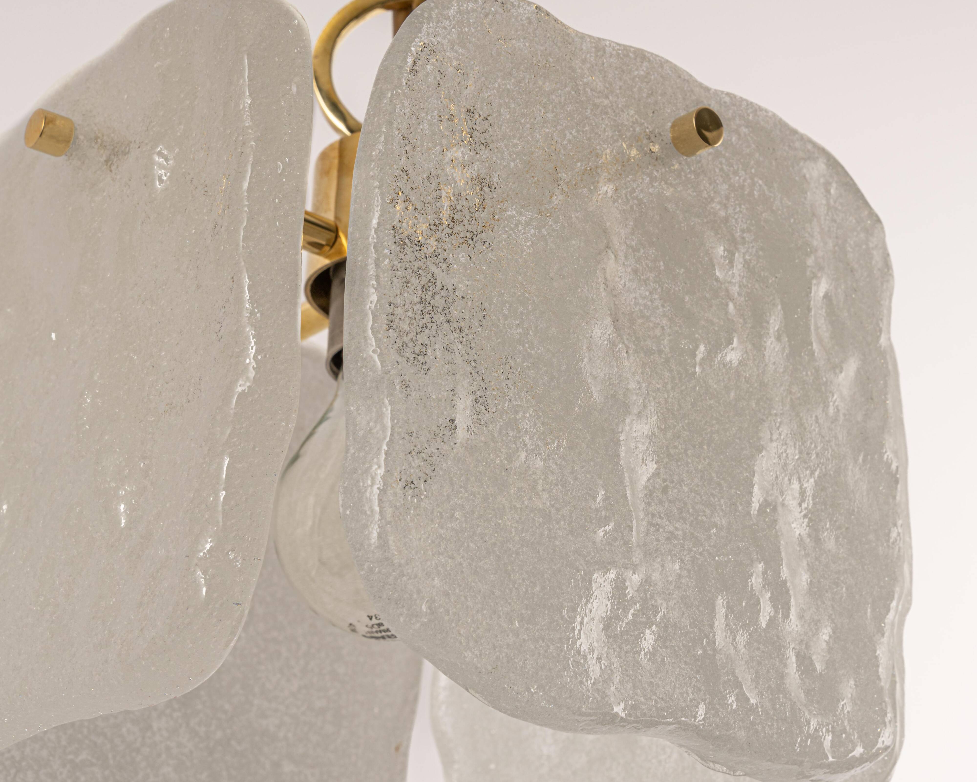 1 of 3 Small Murano glass pendant by Kalmar, Germany, 1960s