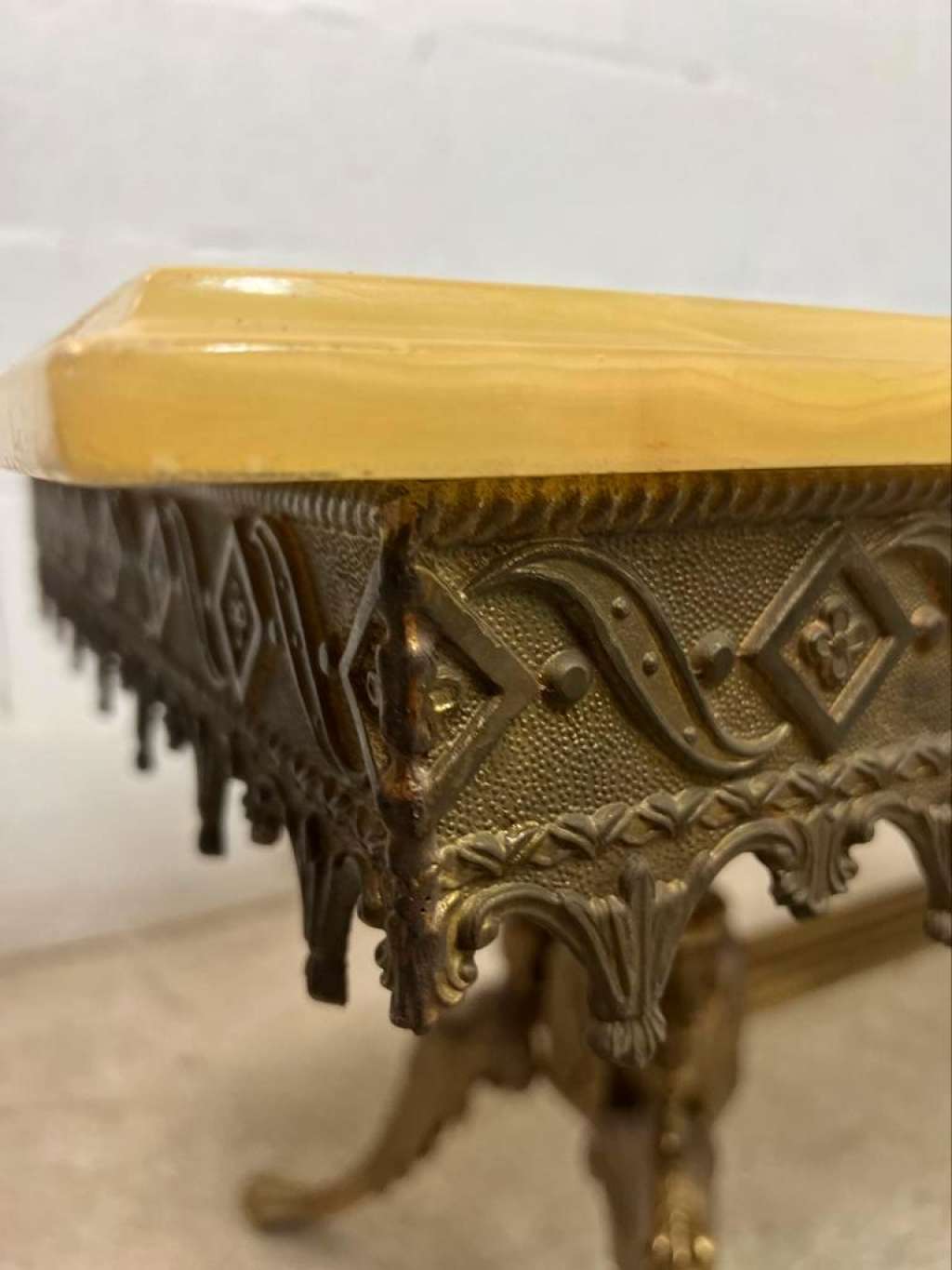 Vintage onyx coffee table