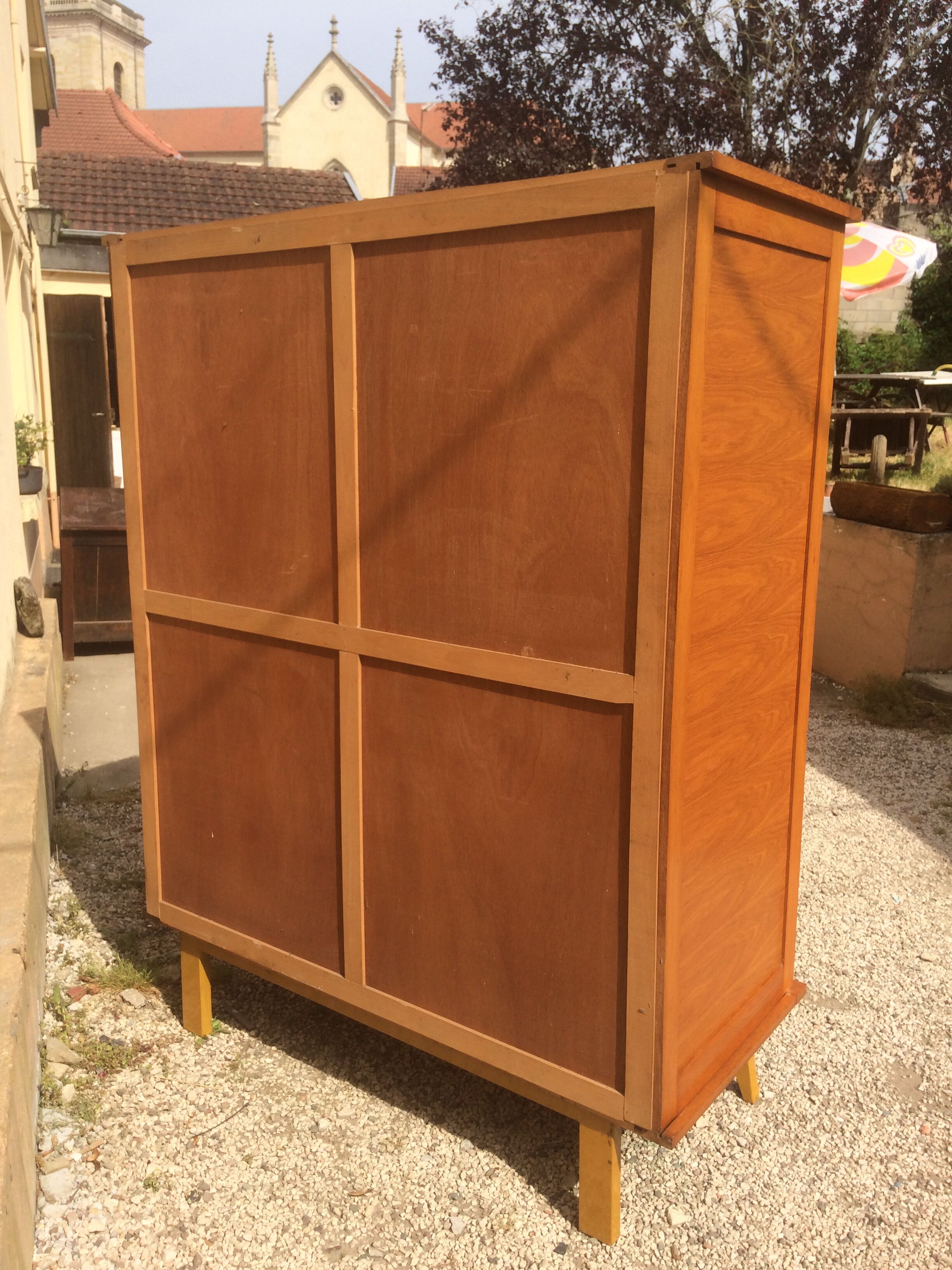 Vintage wardrobe compass feet