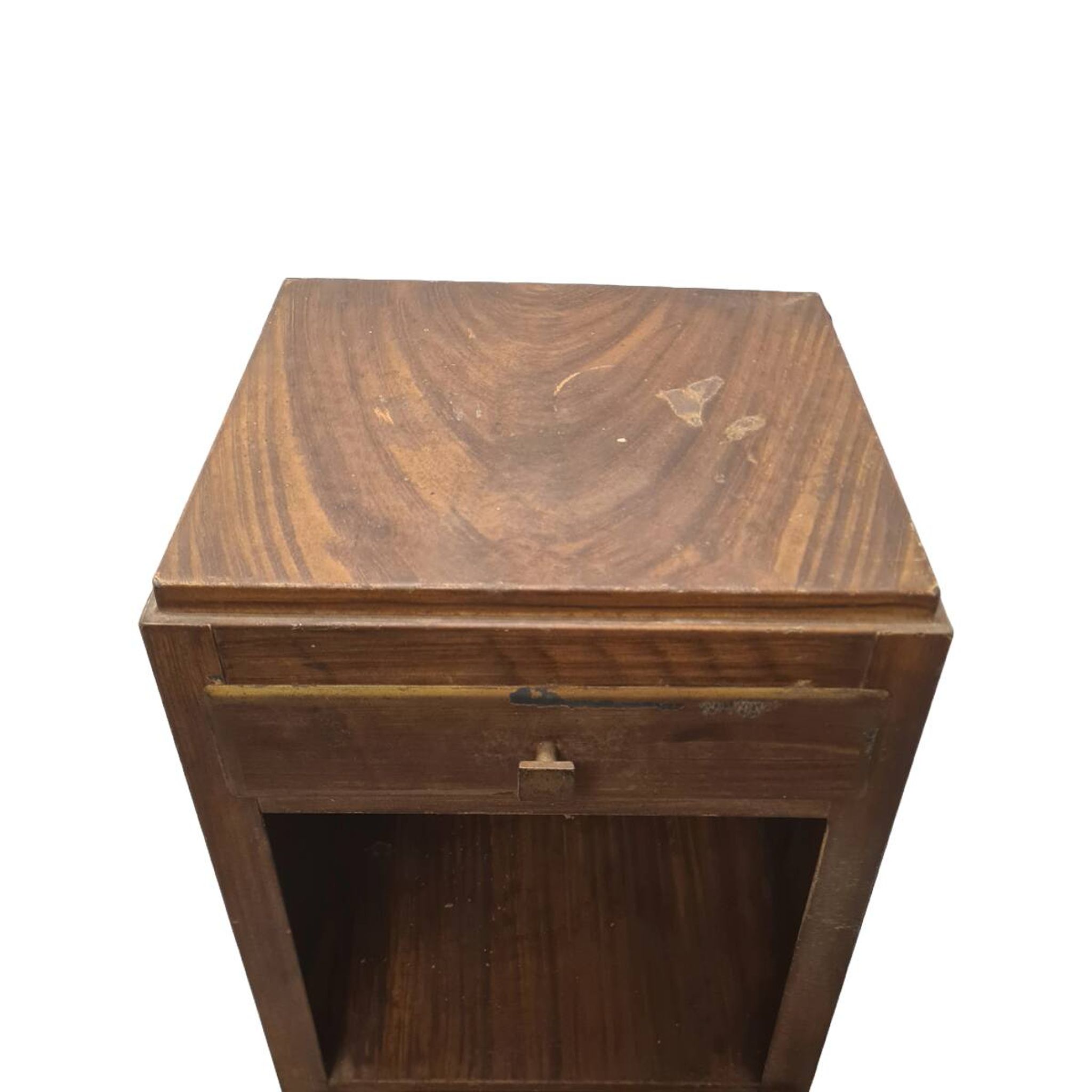 French Faux Bois Metal Cabinet, early 1900s