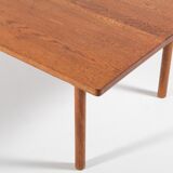Modern Danish solid oak coffee table, 1960s