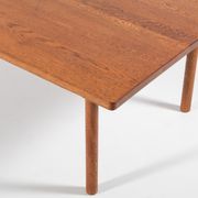 Modern Danish solid oak coffee table, 1960s