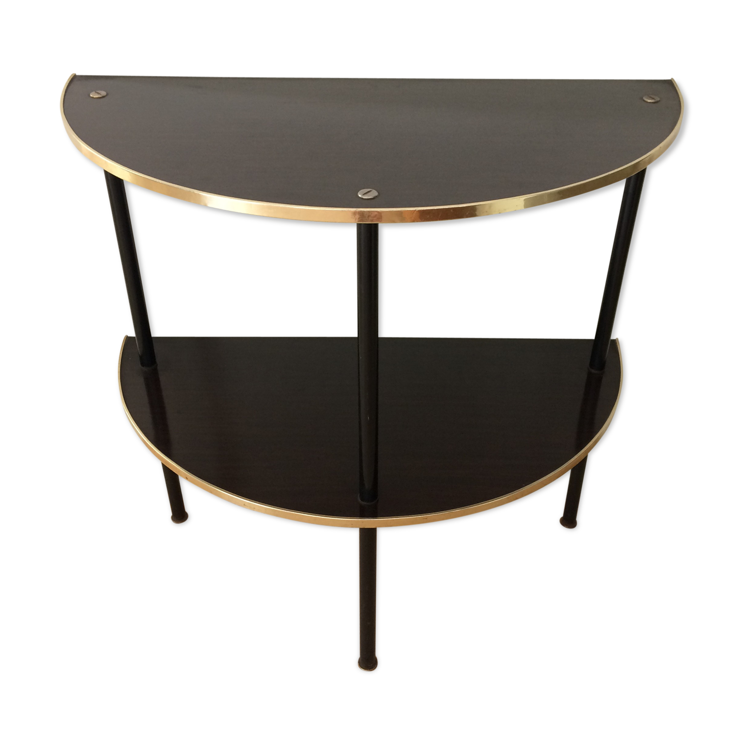 Vintage half-moon console