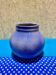 Blue ball vase signed Khoury