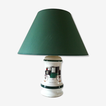 Vintage porcelain lamp from Paris