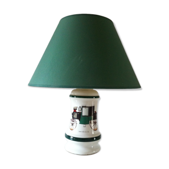 Vintage porcelain lamp from Paris