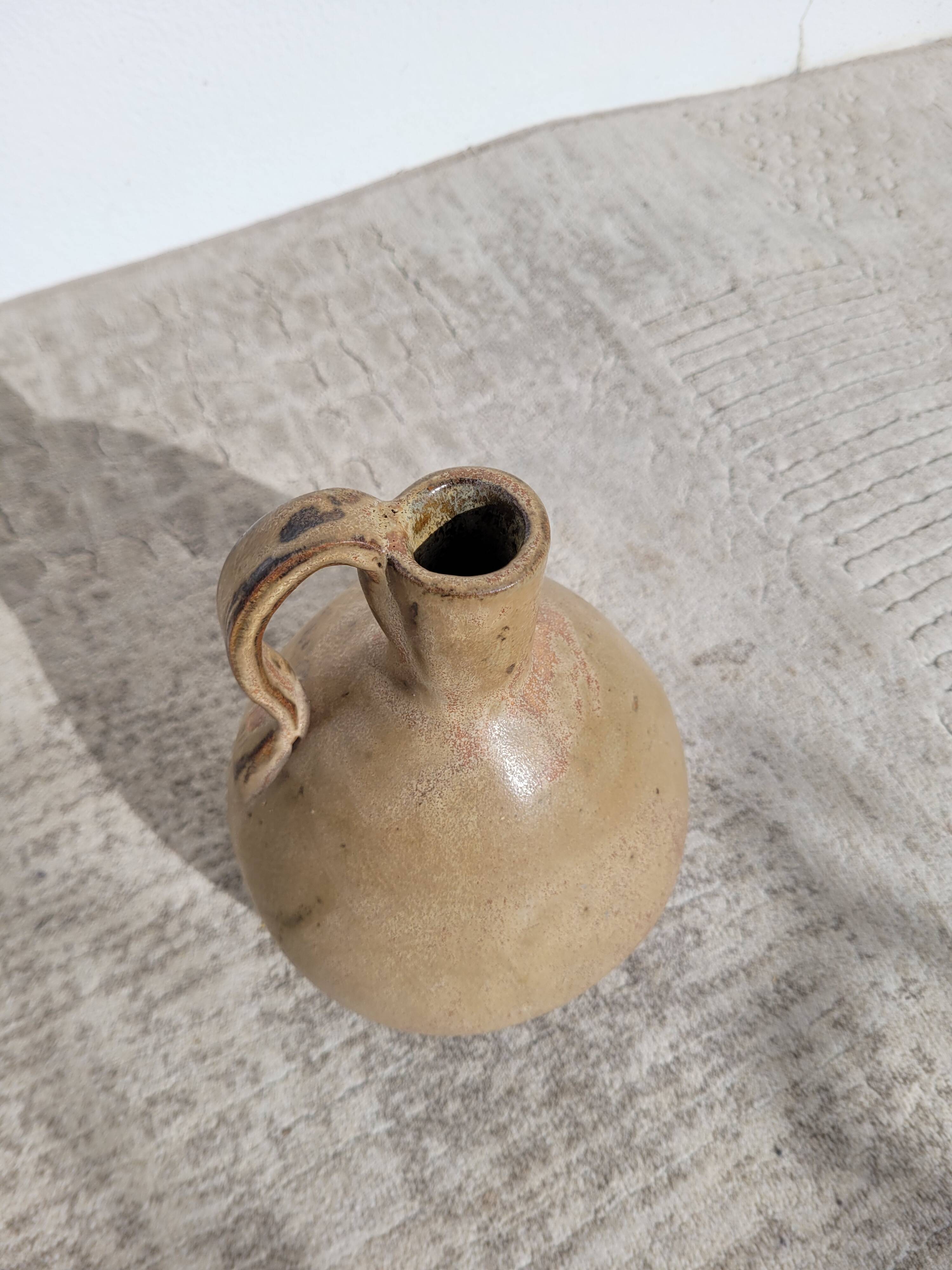 Jug pitcher or artisanal ceramic vase 1982