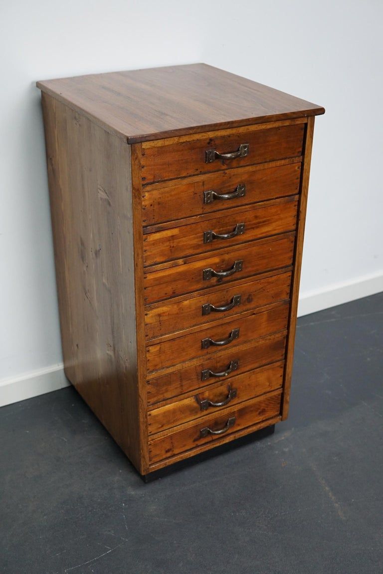 Vintage apothecary furniture in pine, France, 1930s